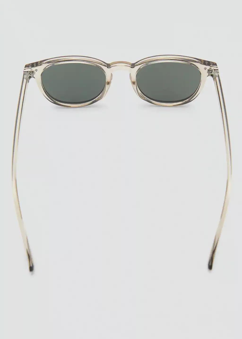 Grey Round-Framed Sunglasses, Grey, large image number 1
