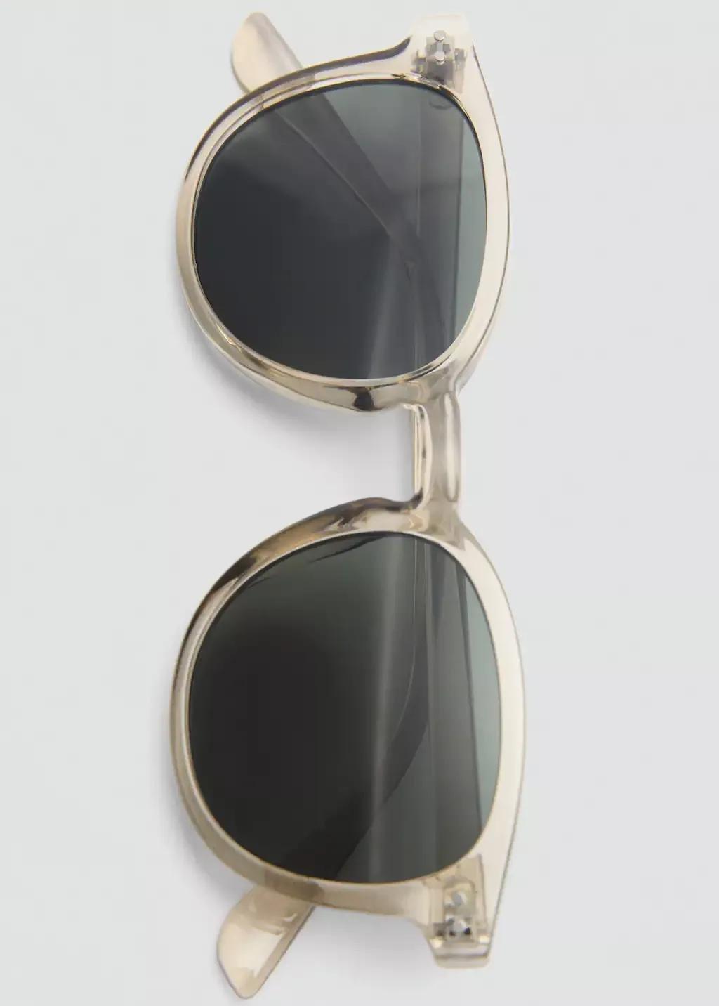 Grey Round-Framed Sunglasses, Grey, large image number 2