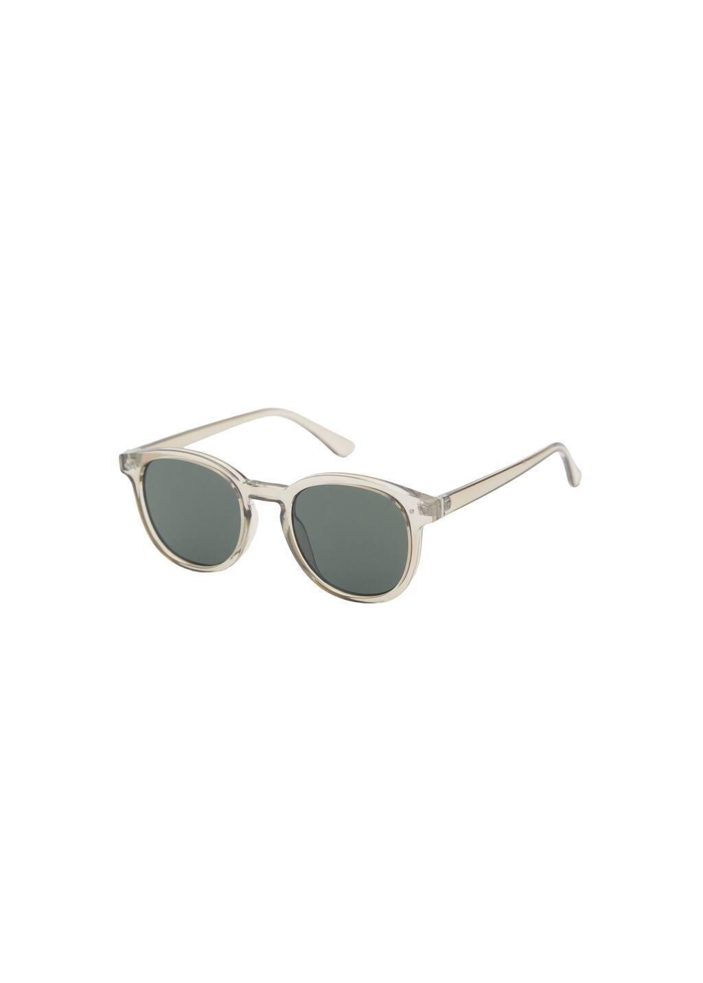 Grey Round-Framed Sunglasses, Grey, large image number 3