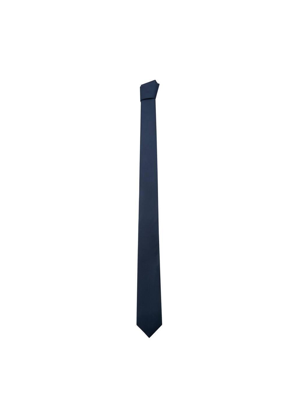 Navy Tie Basic6, Navy, large image number 1
