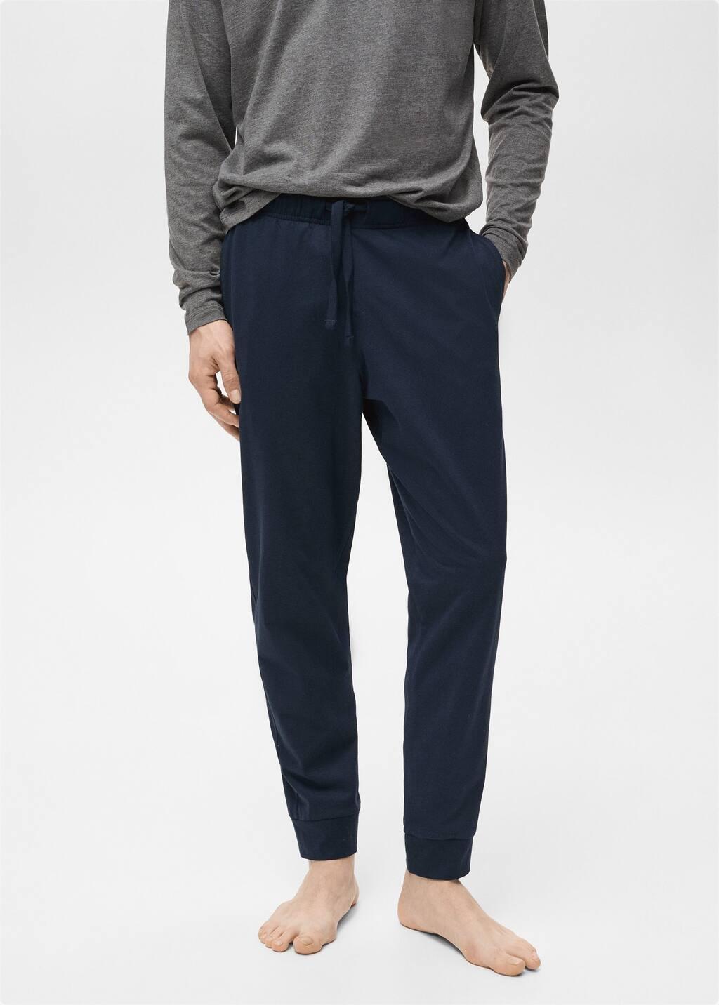 Navy 100% Cotton Pyjama Pack, , large image number 1