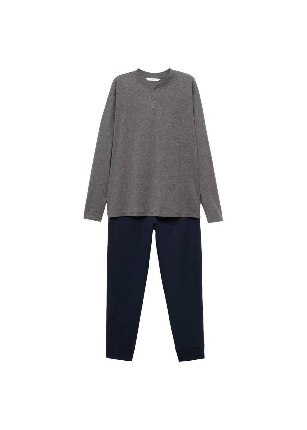 Navy 100% Cotton Pyjama Pack, , large image number 3