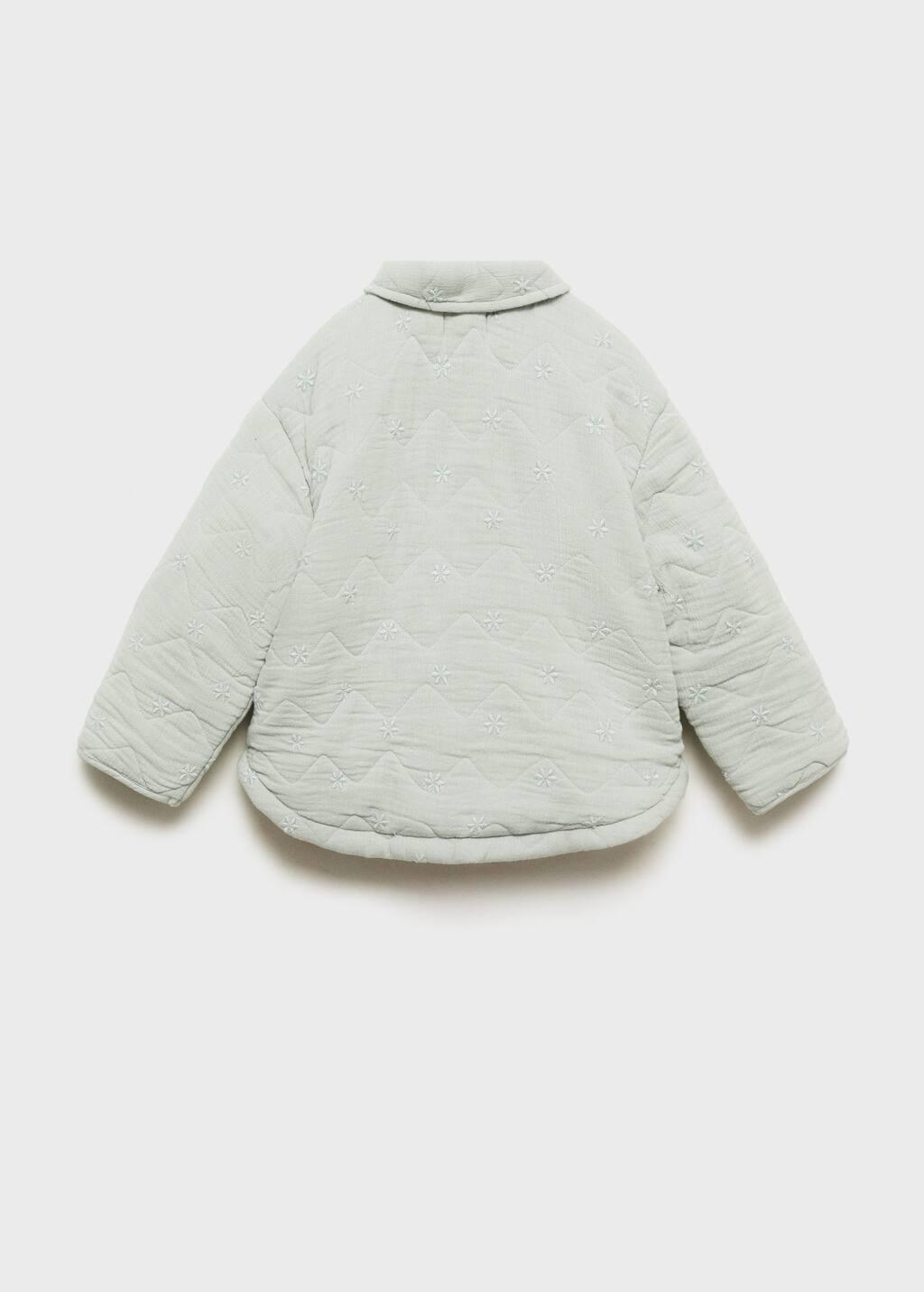 GREEN Cotton quilted jacket, Baby Girl, , large image number 4