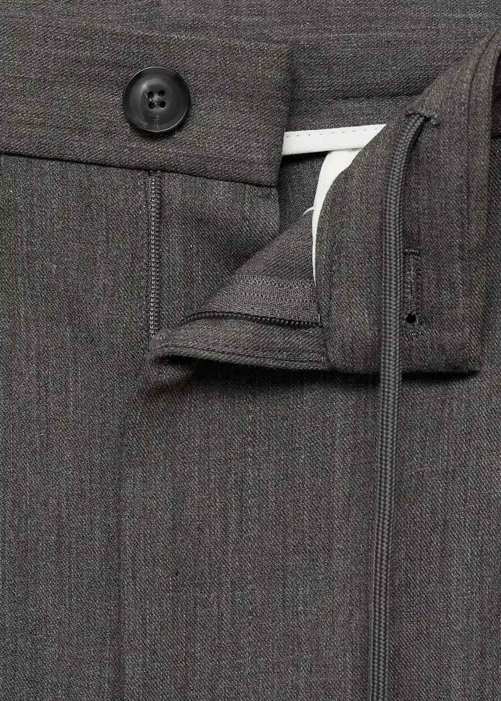 GREY Straight-fit pleated trousers, , large image number 7
