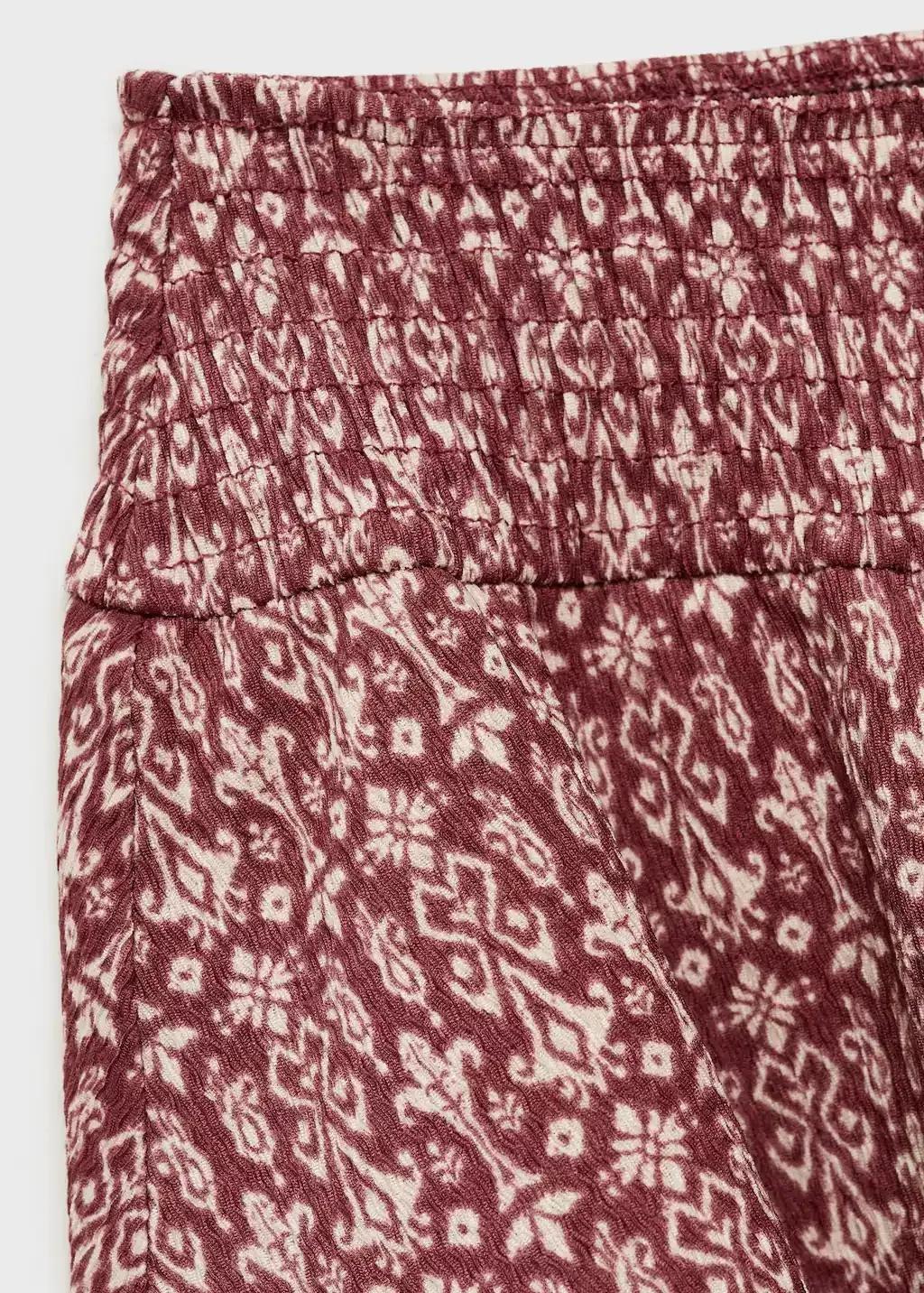 Red Printed Skirt With Ruffles, Kids Girl, , large image number 1