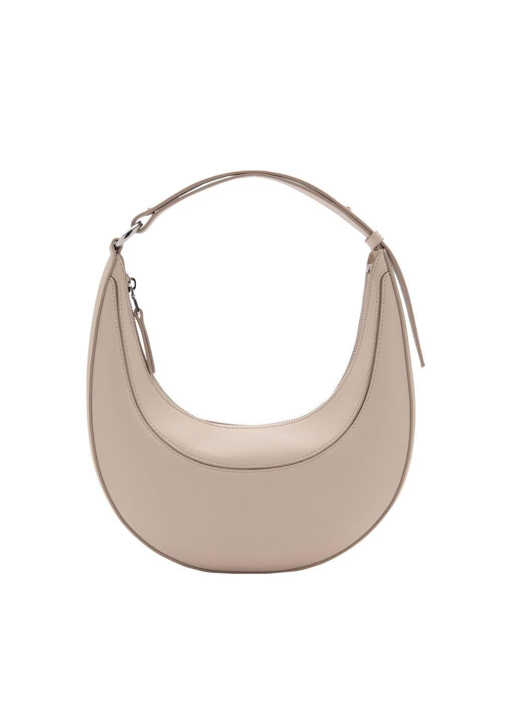 White Handmade Oval Shoulder Bag, Natural White, large image number 3