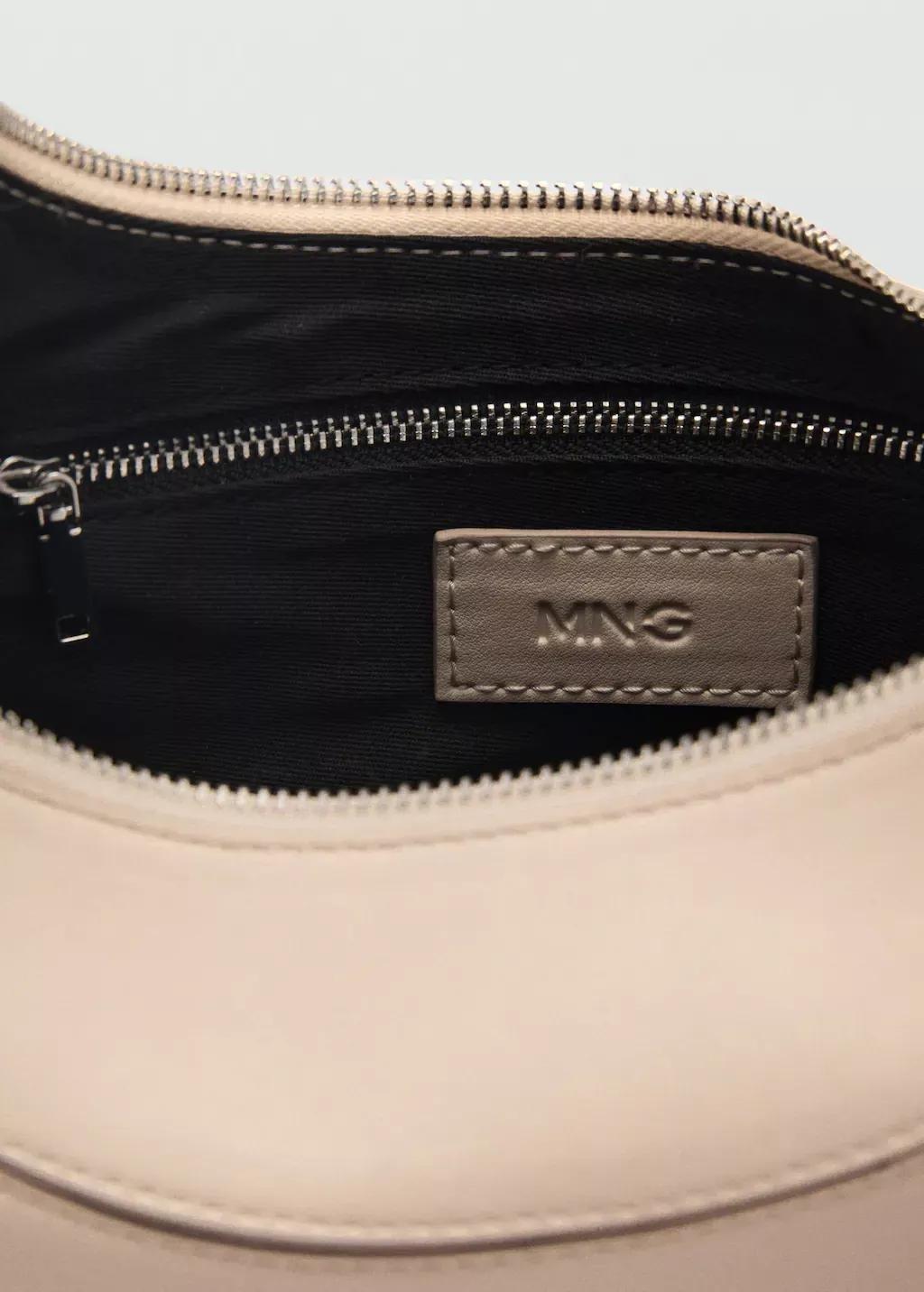 White Handmade Oval Shoulder Bag, Natural White, large image number 5