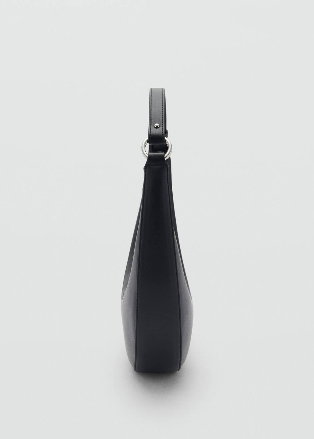 Black Oval Shoulder Bag, 0201_99, large image number 1