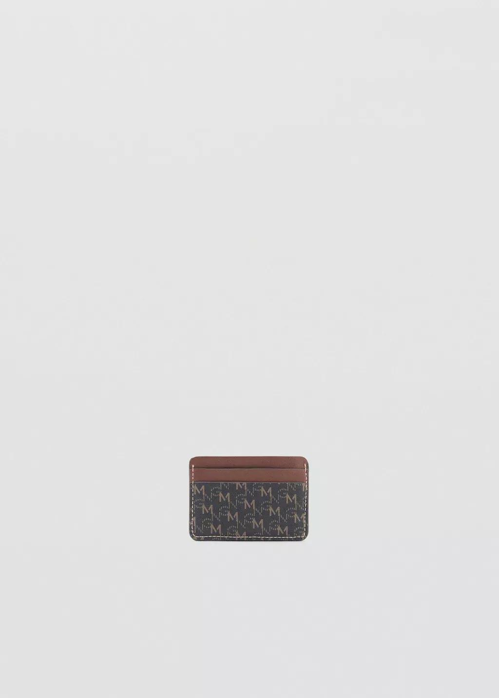 BROWN Card holder with printed logo, , medium