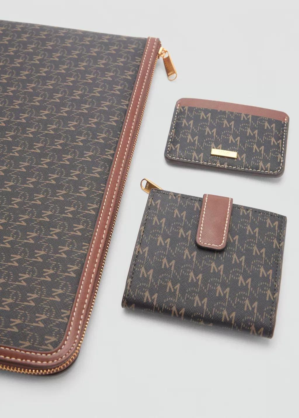 BROWN Card holder with printed logo, Brown, large image number 2