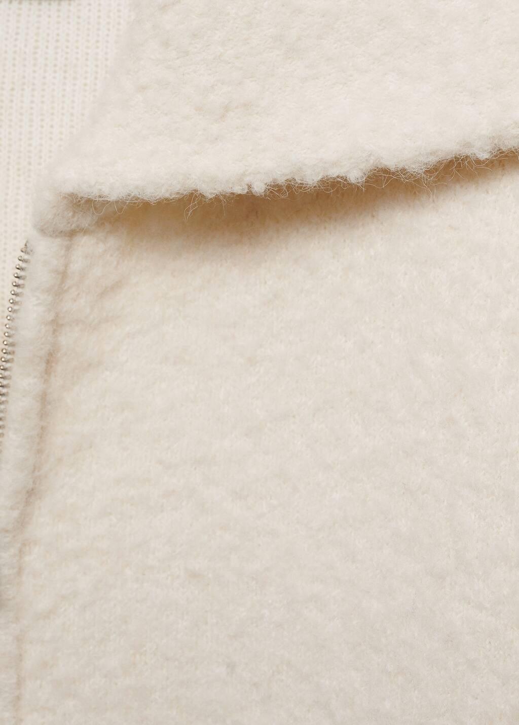 Beige Boucla Wool-Blend Jacket, , large image number 4