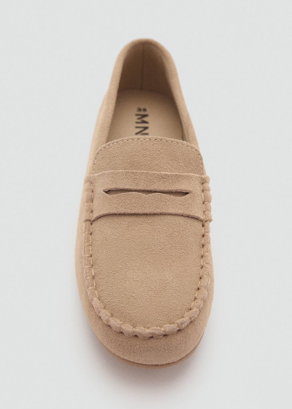 Brown Lt Pastel Suede Penny Loafers, Kids Boy, , large image number 2