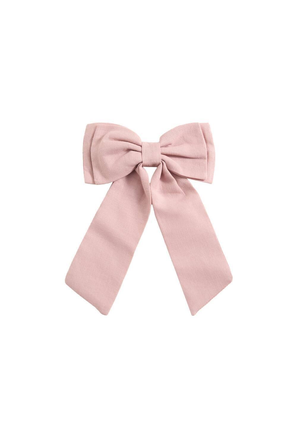 Pink Bow Plain Short, Kids Girls, Light-Pastel Pink, large image number 0