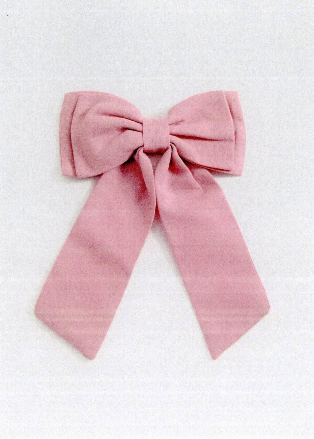 Pink Bow Plain Short, Kids Girls, Light-Pastel Pink, large image number 1