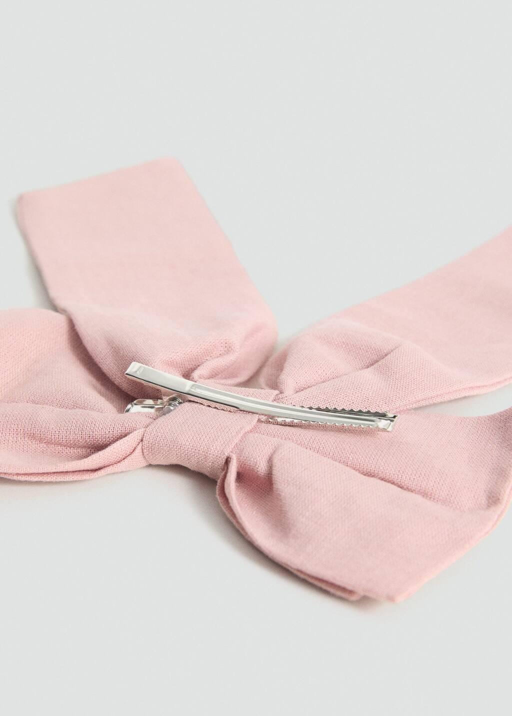 Pink Bow Plain Short, Kids Girls, Light-Pastel Pink, large image number 2