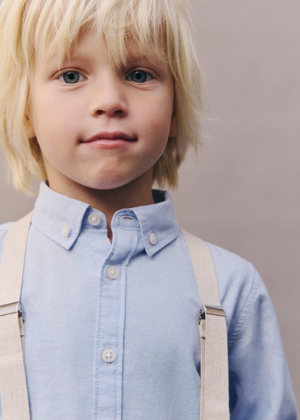 Beige Adjustable Regular Braces, Kids Boys, Light Pastel Brown, large image number 4