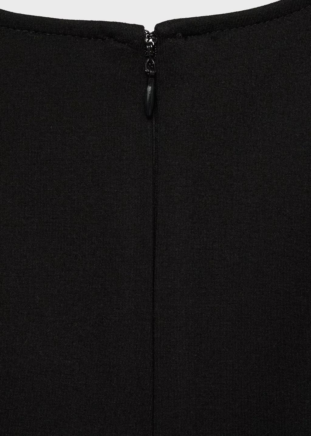 Black Flared Midi-Dress, , large image number 2
