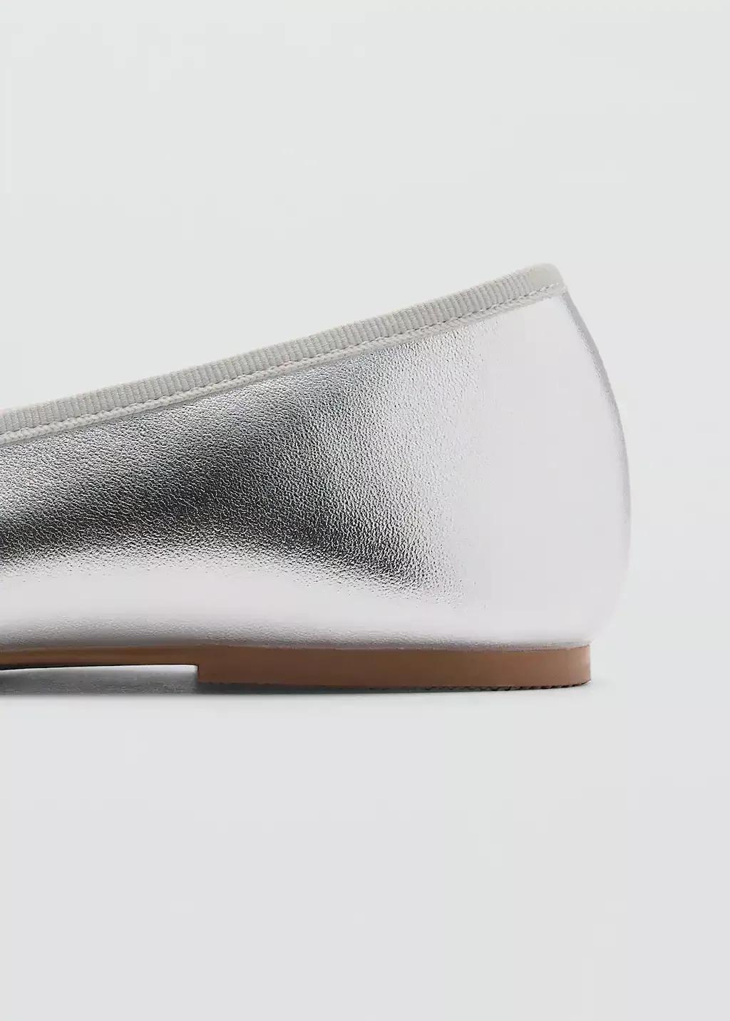 Silver Metallic Ballerina Bow, Kids Girl, , large image number 2