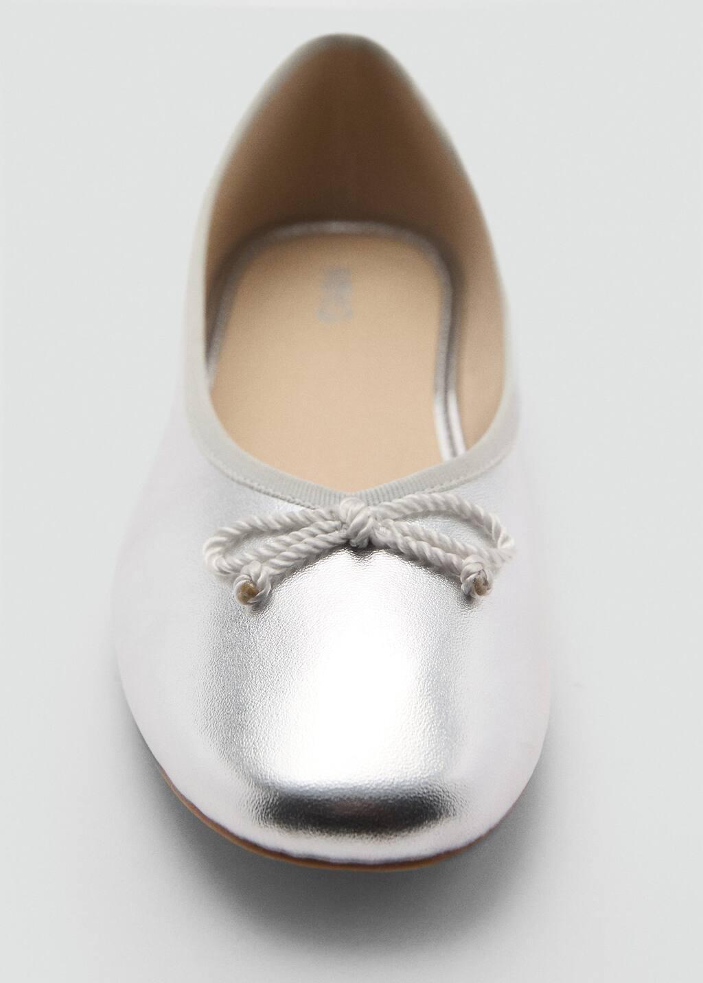 Silver Metallic Ballerina Bow, Kids Girl, , large image number 4