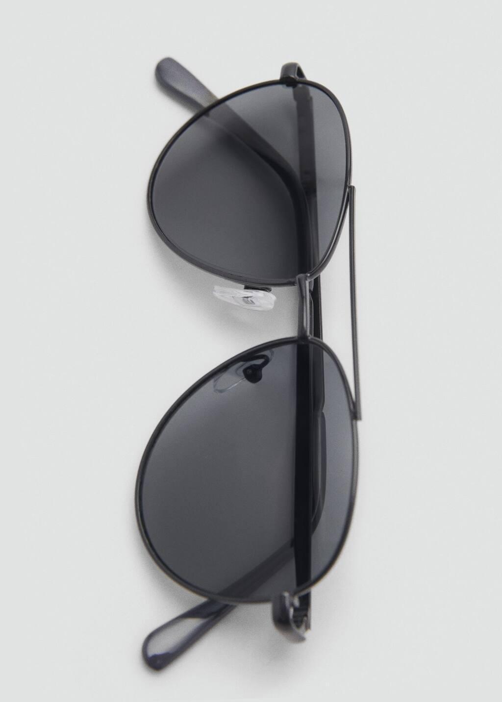 Black Aviator Sunglasses, Kids Boy, Black, large image number 2