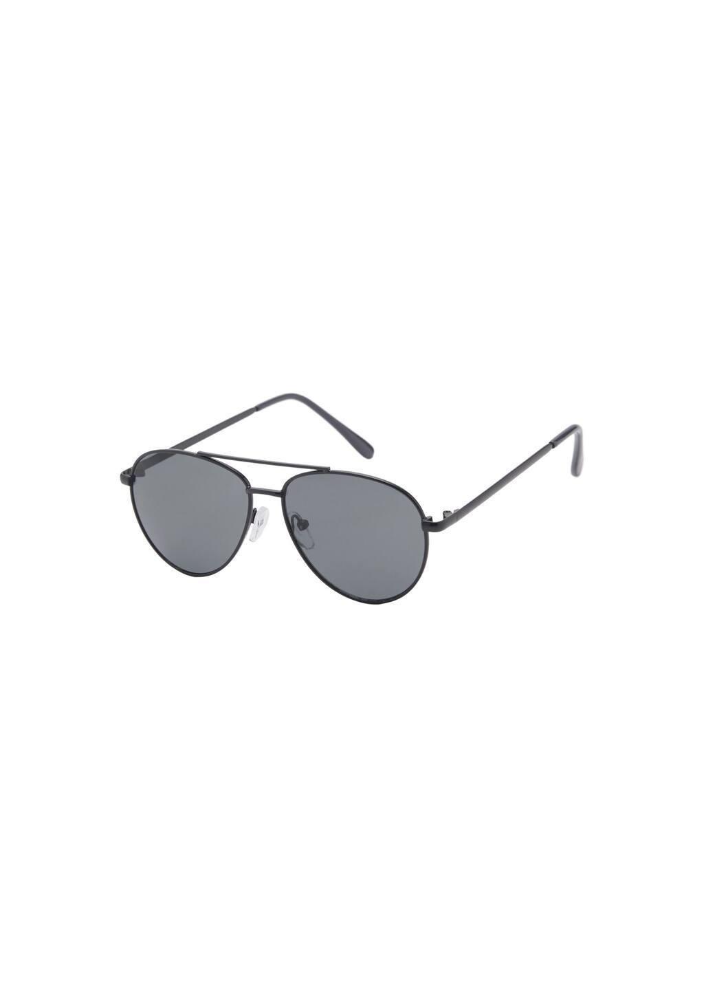 Black Aviator Sunglasses, Kids Boy, Black, large image number 3