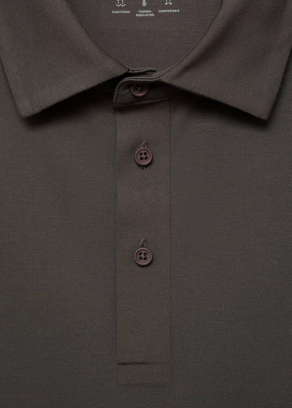 Green Breathable Stretch Comfort Polo Shirt, , large image number 4