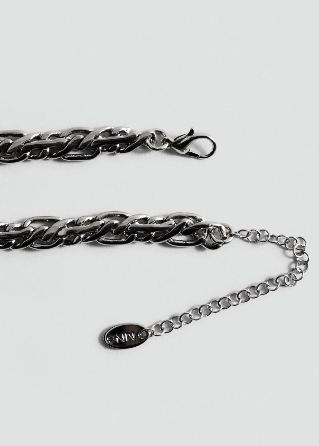 Silver Necklace With Mini Links, Silver, large image number 1