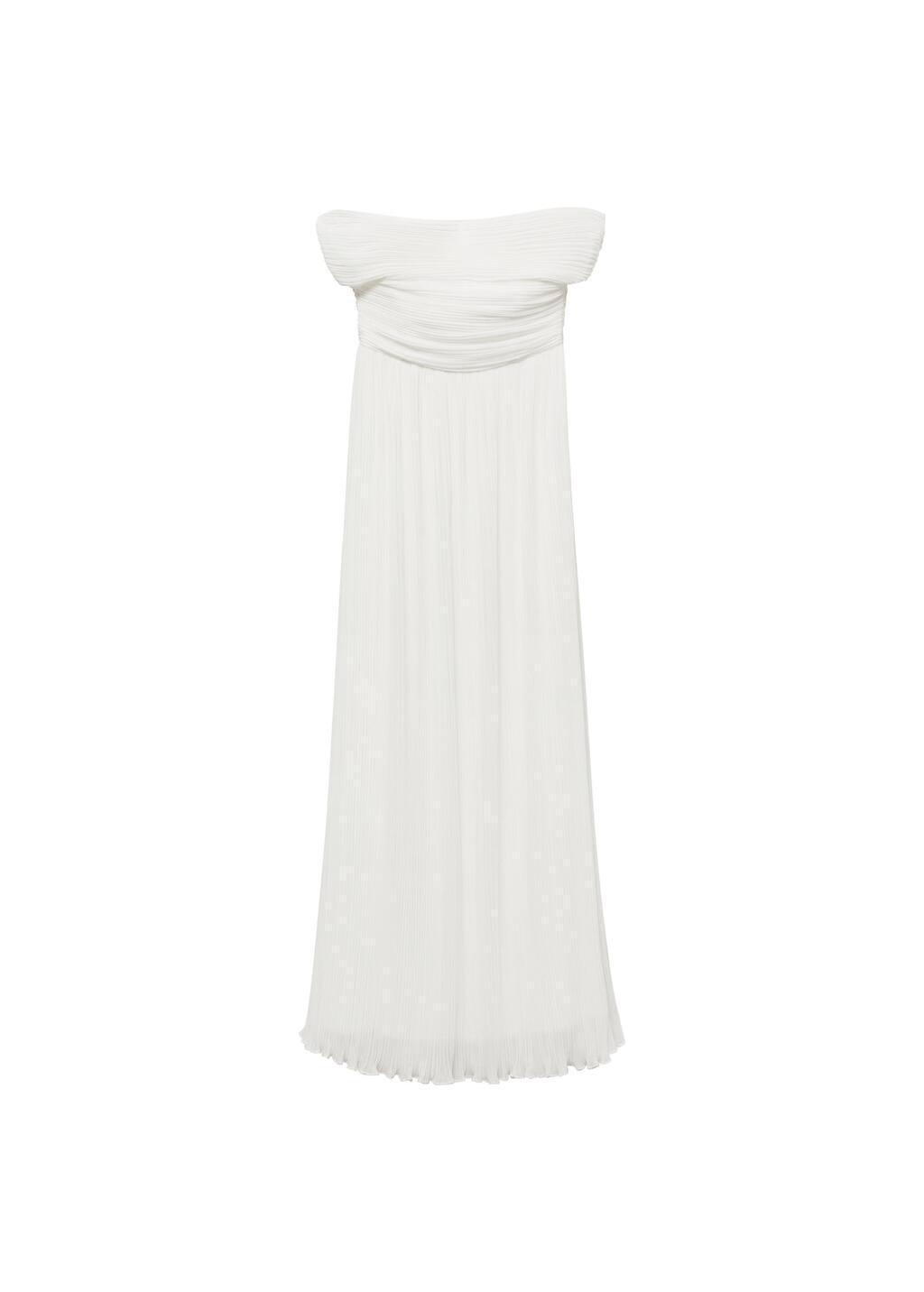 White Cutout Bardot Maxi Dress, , large image number 3