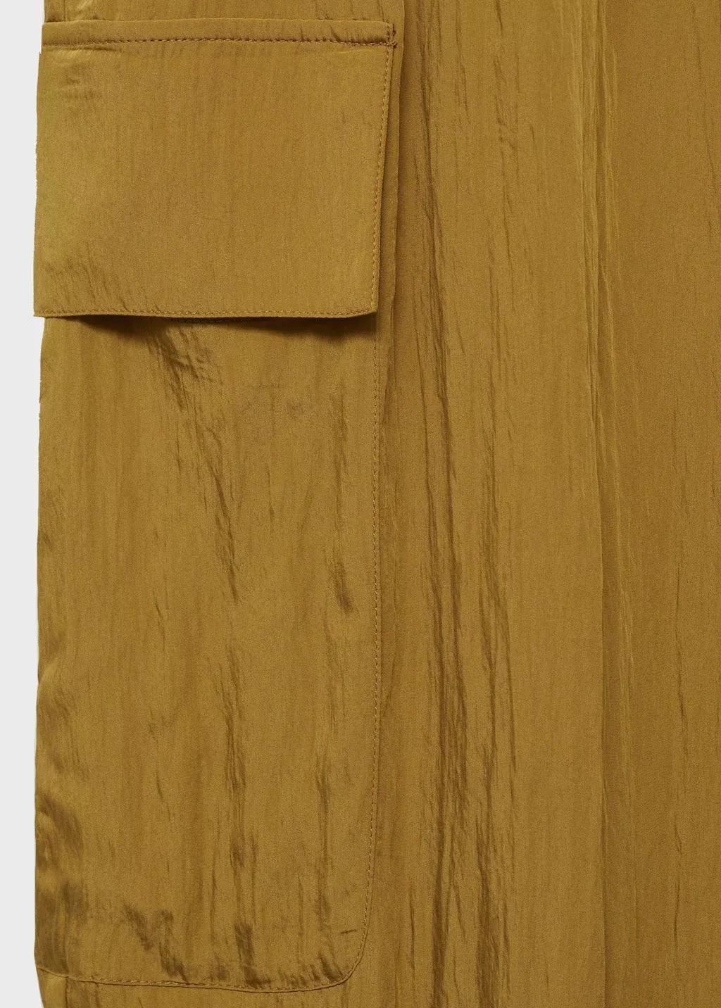 Green Textured Cargo Trousers, , large image number 2