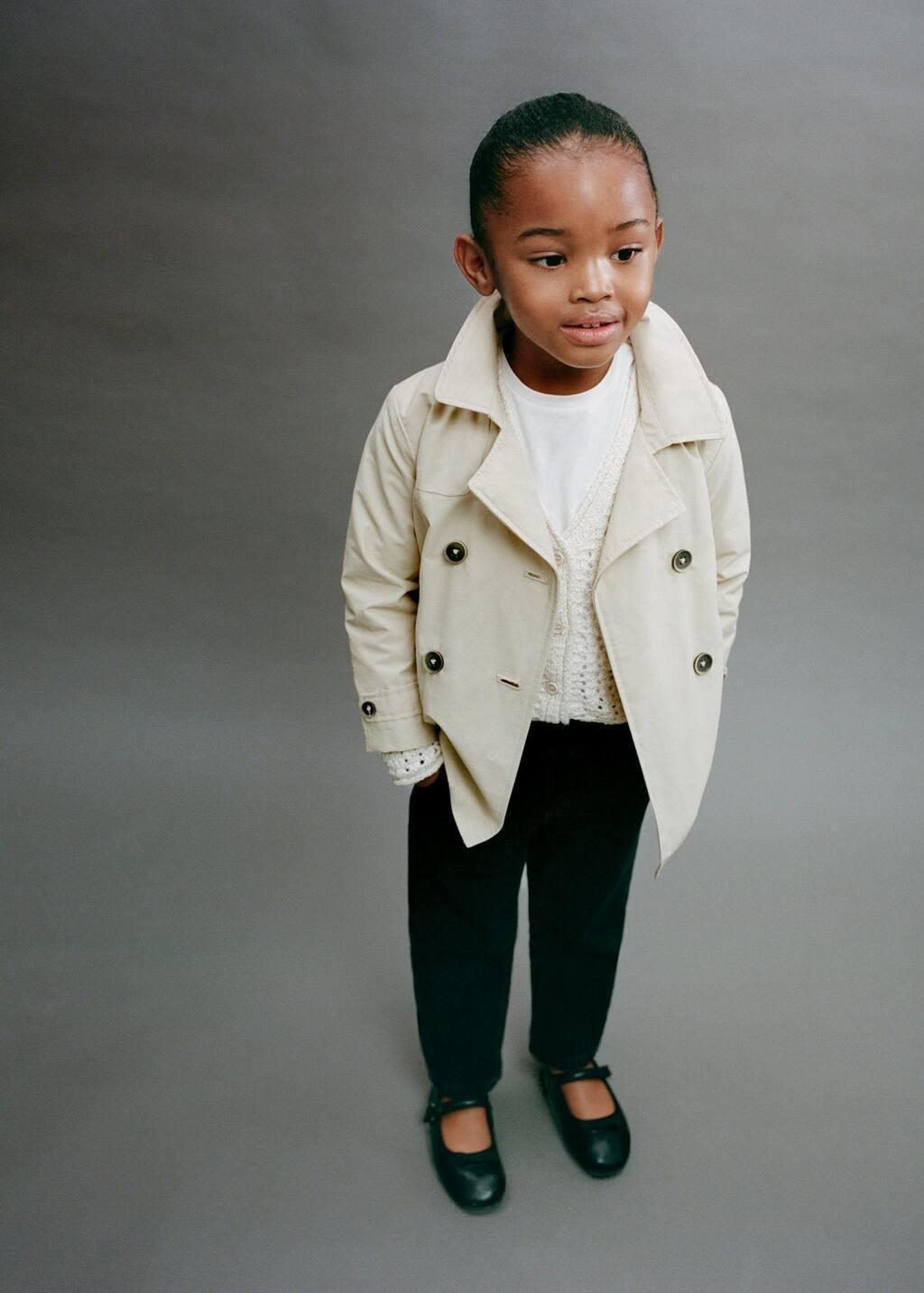Brown Lt Pastel Hooded Jacket, Baby Girl, , large image number 3