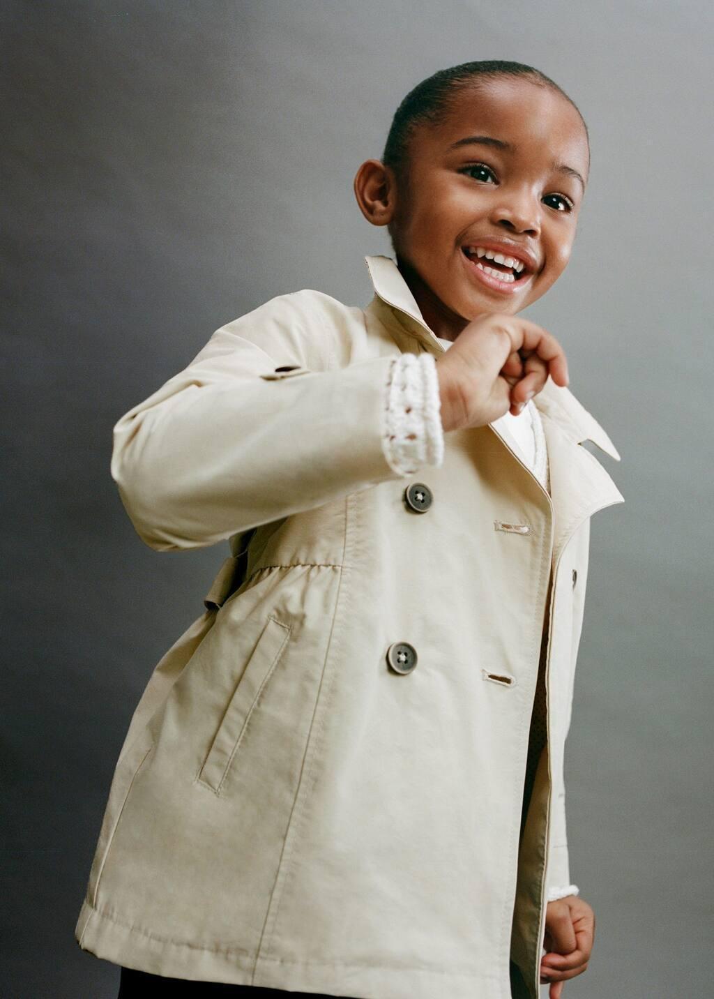 Brown Lt Pastel Hooded Jacket, Baby Girl, , large image number 6