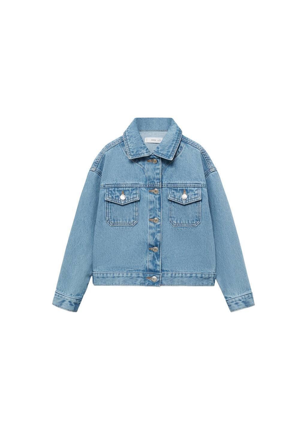 Blue Denim Jacket Medium, Kids Girls, , large image number 0