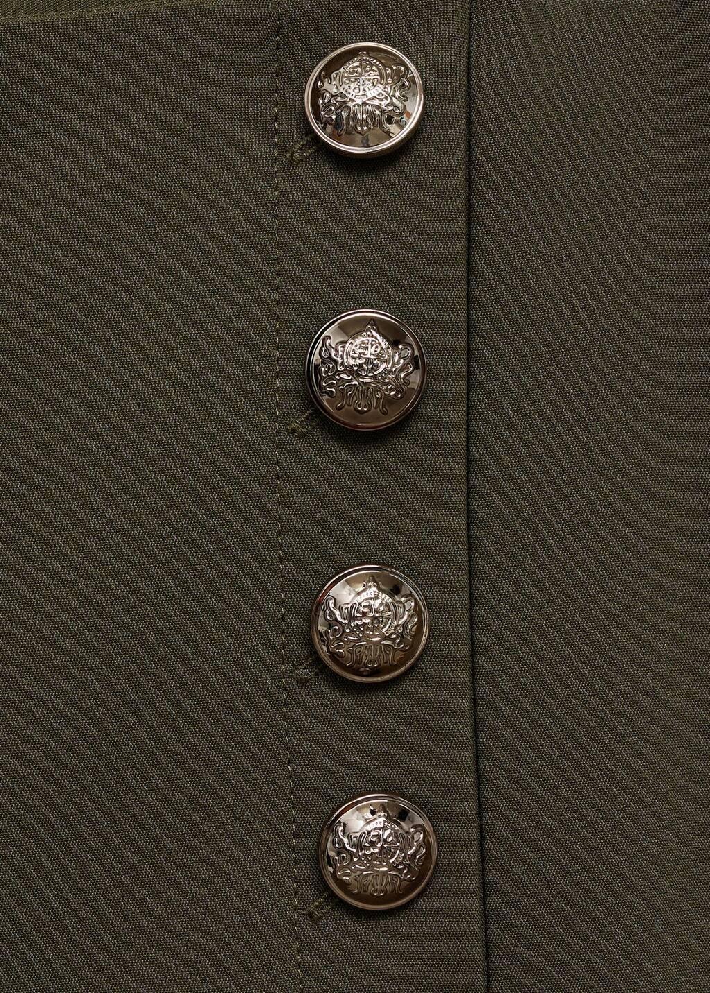 Beige Plain Formal Cropped Trousers, , large image number 6