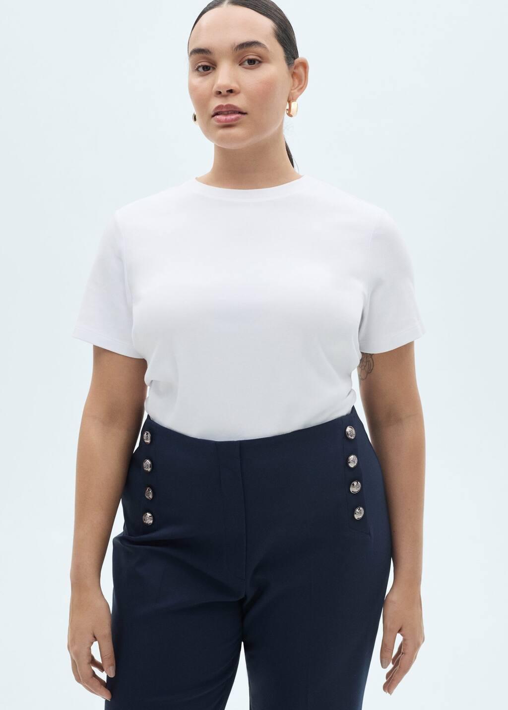 Navy Plain Formal Trousers, , large image number 4