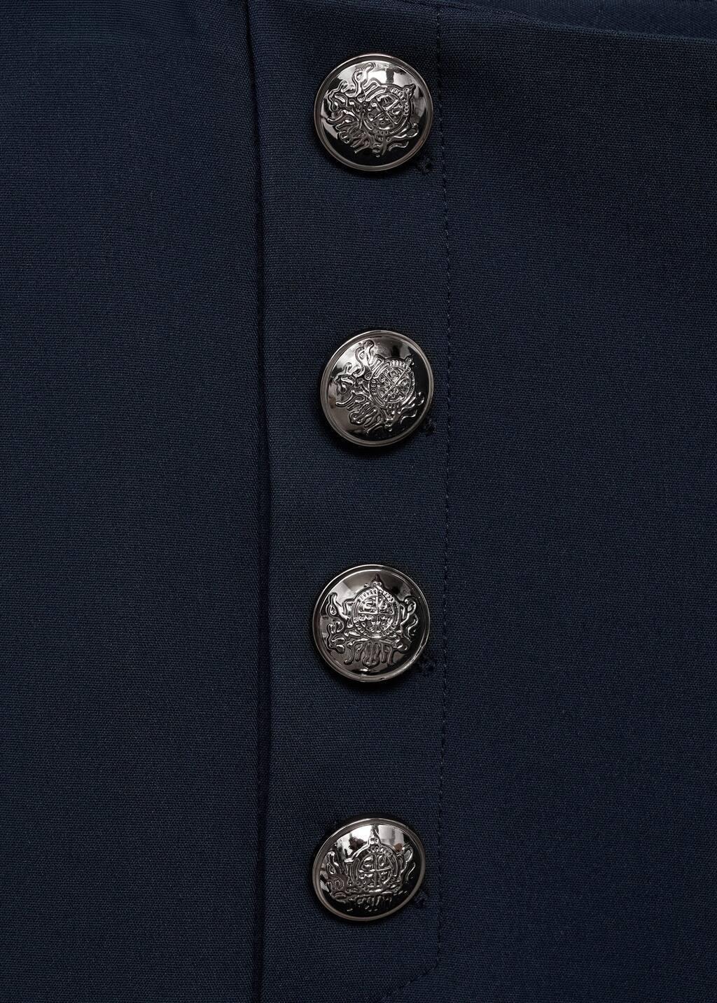Navy Plain Formal Trousers, , large image number 6