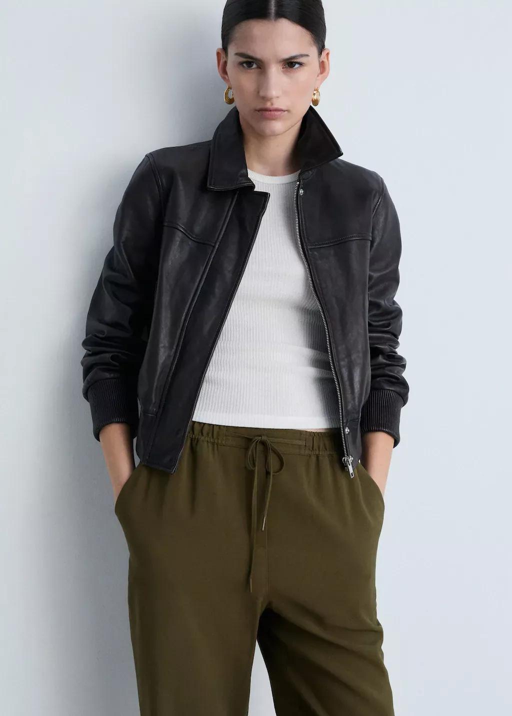 Beige Plain Casual Ankle-Length Trousers, 0201_37, large image number 1