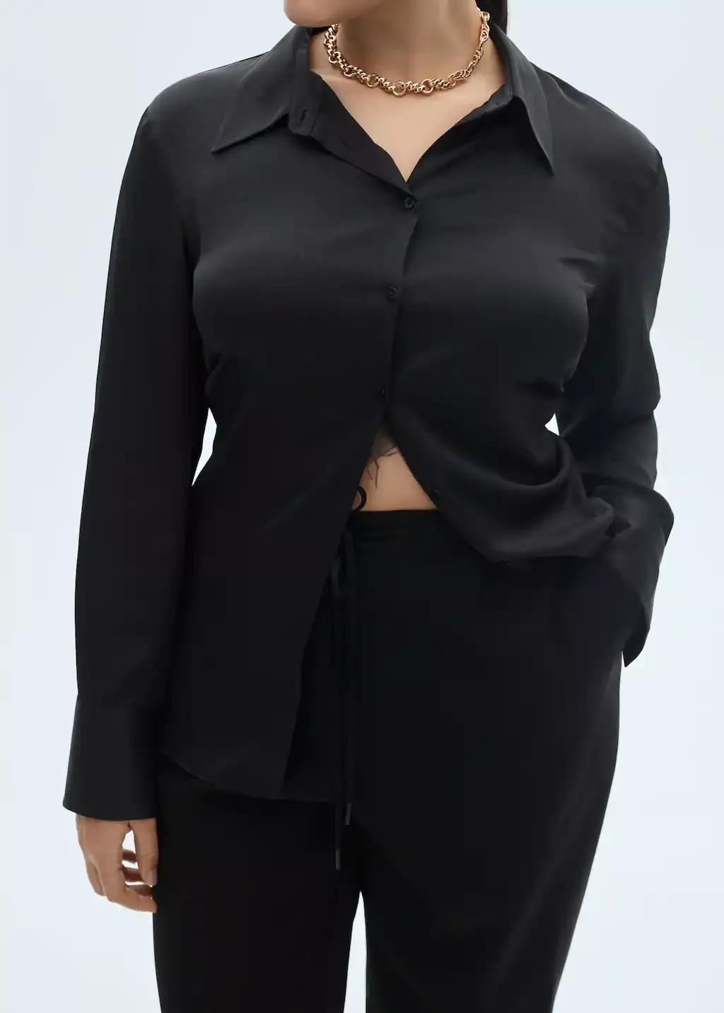 Black Plain Casual Long Trousers, 0201_99, large image number 4