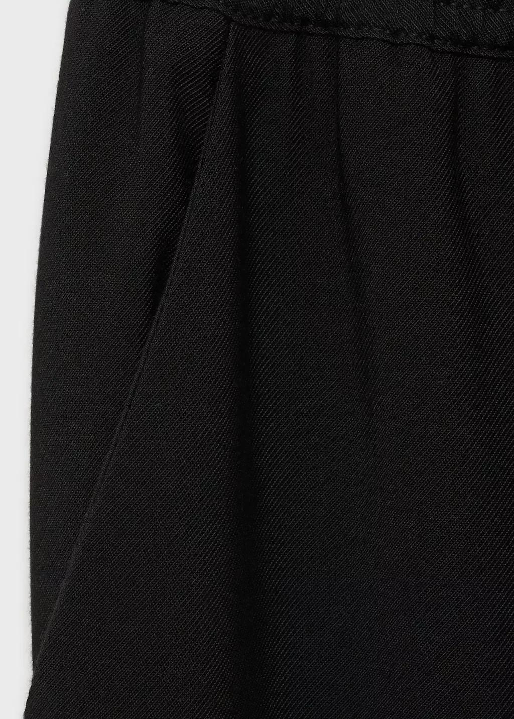 Black Plain Casual Long Trousers, 0201_99, large image number 6