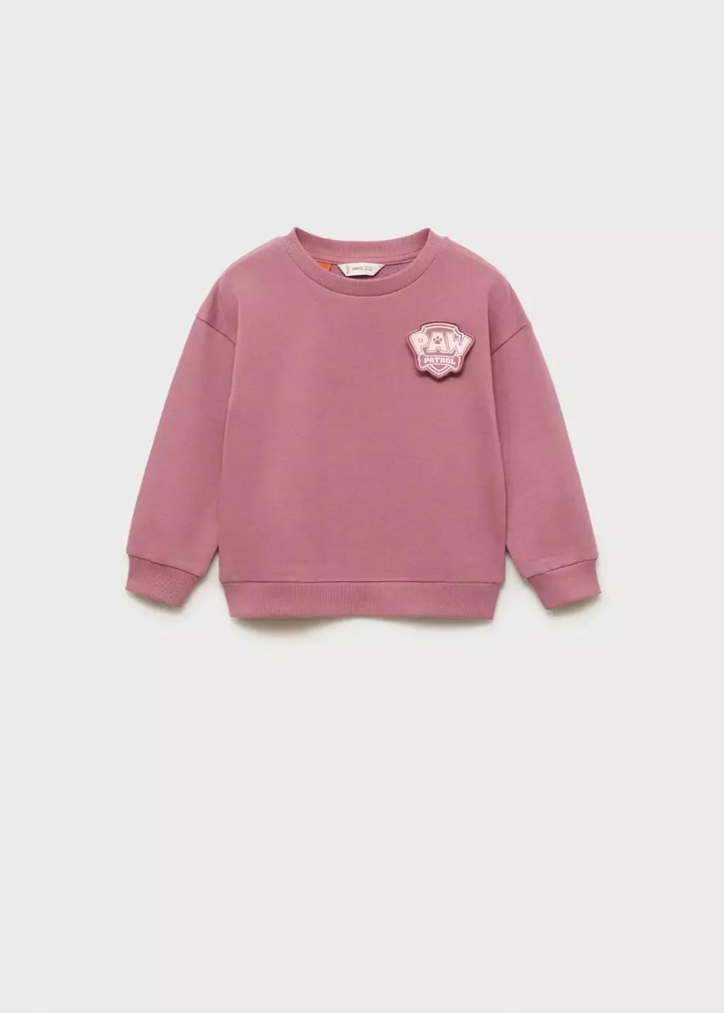 Burgundy Paw Patrol Embroidered Hoodie, Kids Girls, , large image number 1