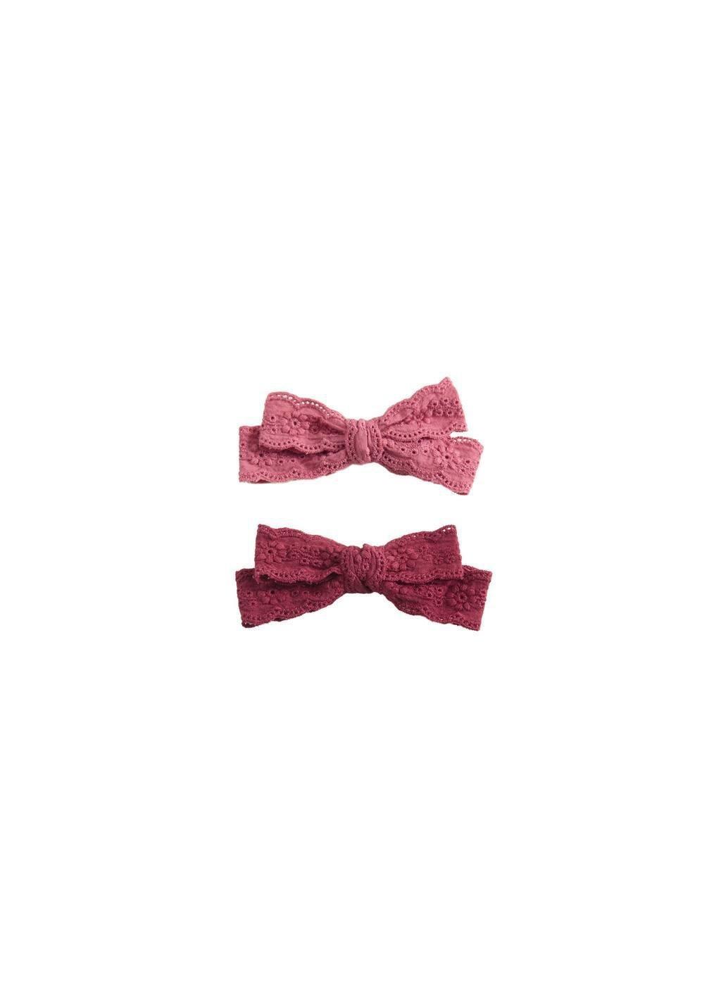Pink Pack Of 2 Fur-Effect Hair Clips, Light-Pastel Pink, large image number 1