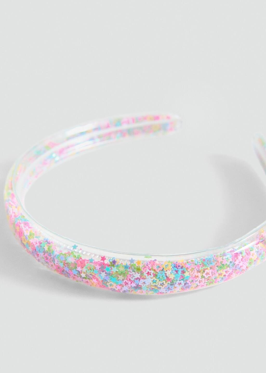 Pink Stars Hairband, Pink, large image number 0