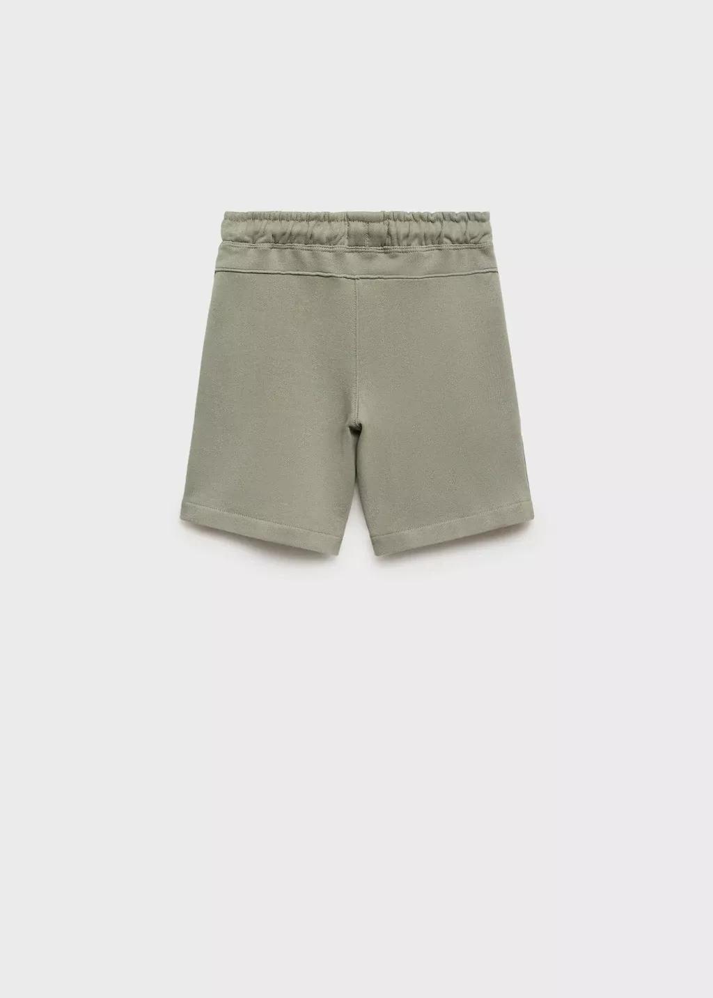 Khaki Cotton Shorts With Drawstring, Kids Boy, , large image number 1