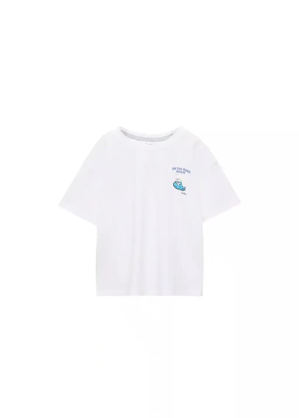 NATURAL WHITE Smurfs t-shirt, Baby Boy, , large image number 0