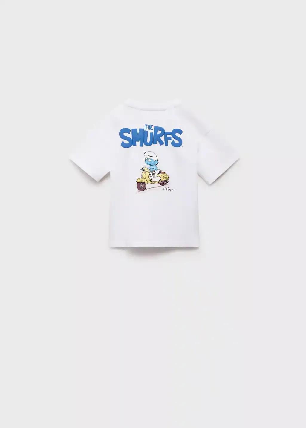 NATURAL WHITE Smurfs t-shirt, Baby Boy, , large image number 1
