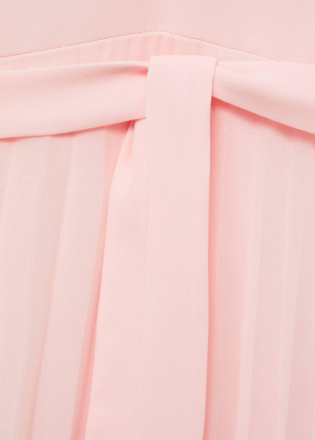 Pink Pleated Halter Neck Dress, , large image number 2