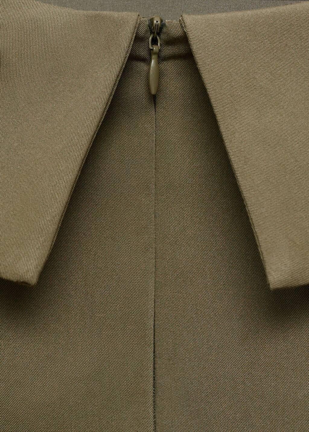 Khaki Fitted Off-The-Shoulder Top, , large image number 2