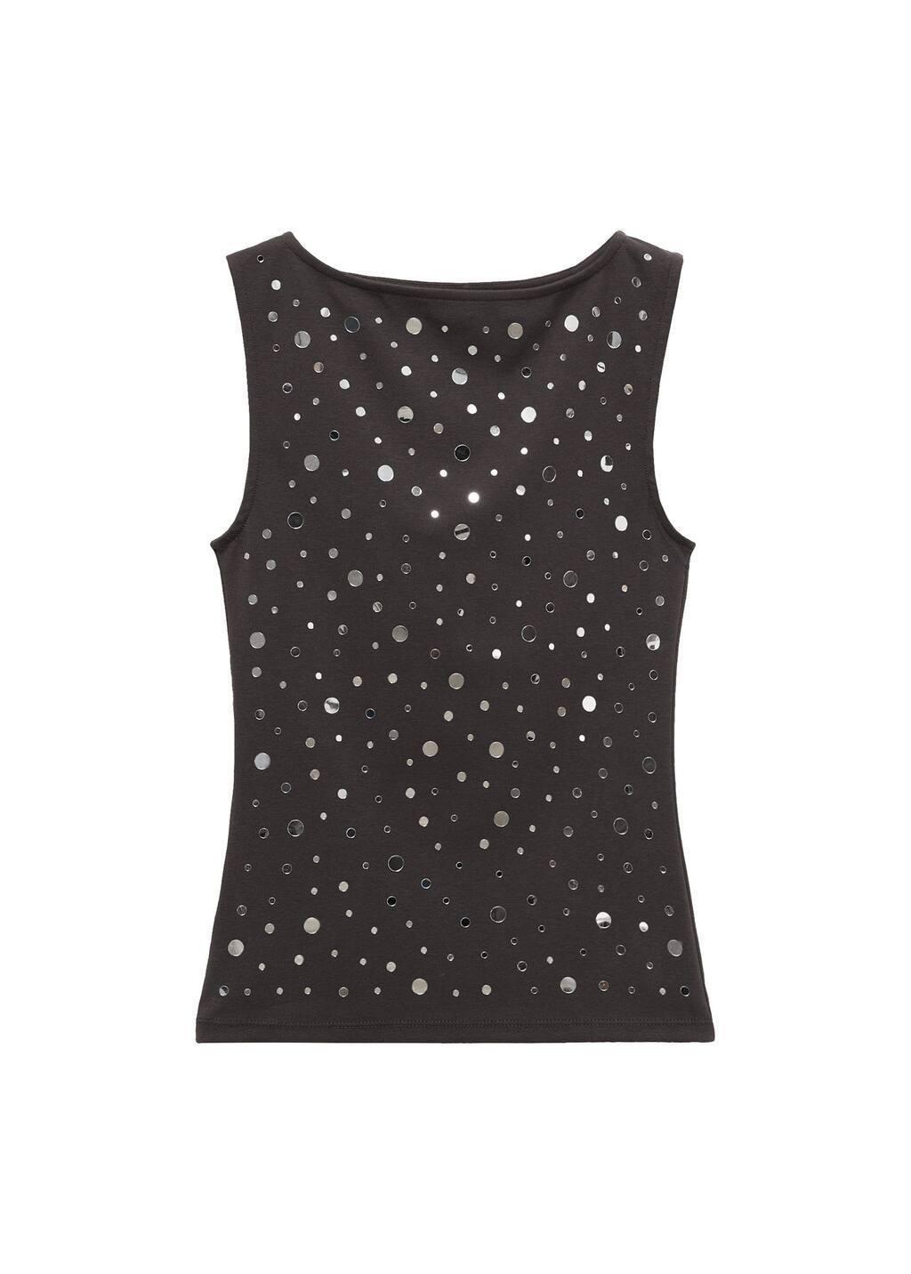Cotton Polka Dots Tank Top, , large image number 3