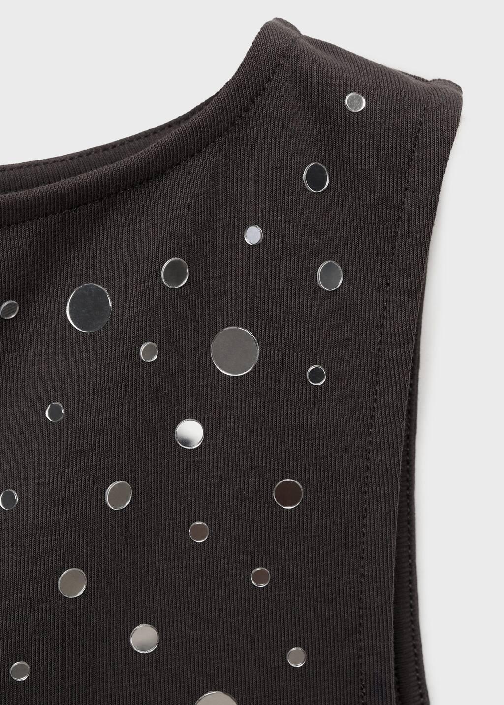 Cotton Polka Dots Tank Top, , large image number 4