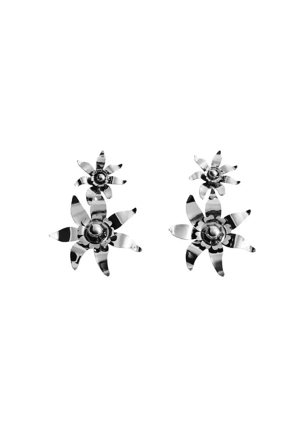 Silver Unisex Earrings, 0201_PL, large image number 2