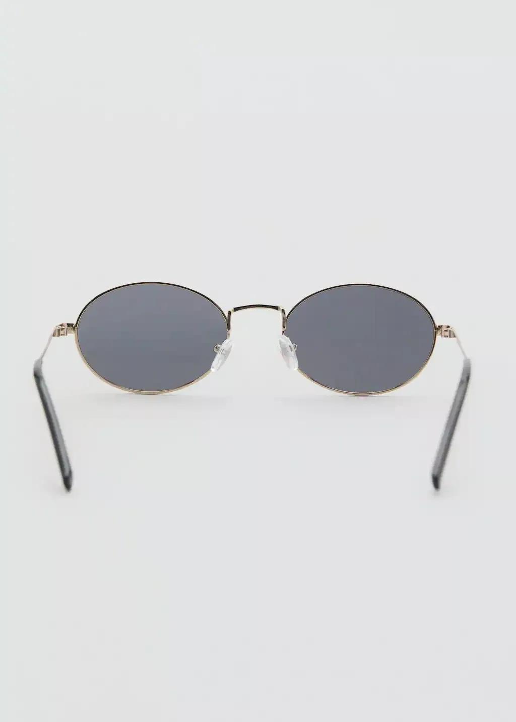 Gold Round Metal-Rimmed Sunglasses, 0201_OR, large image number 1